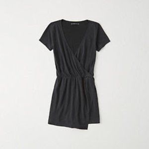 Abercrombie Wrap-Front Skort Romper